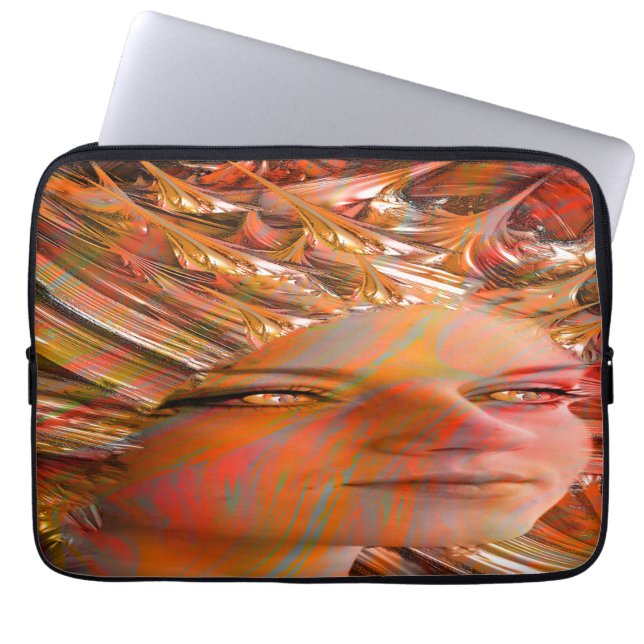 Crystal Eyes Laptop Sleeve (Front)