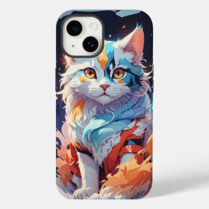 Crystal Fantasy Cat Artwork Case-Mate iPhone 14 Case