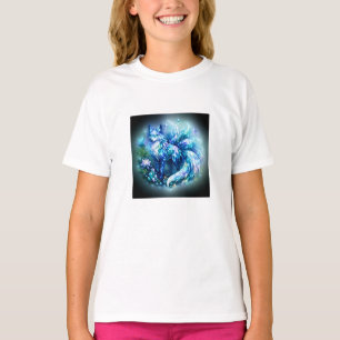 Crystal Fantasy Fox Youth Girls T-Shirt