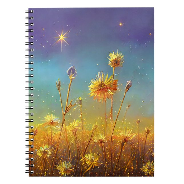 Crystal Fields and Starry Skies Notebook (Front)