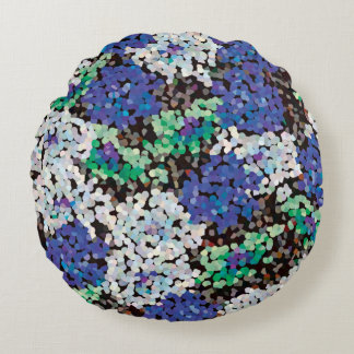 Crystal Floral Blooms Round Cushion