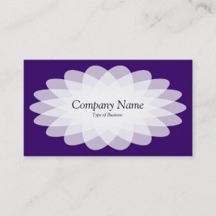 Crystal Flower - Deep Purple Business Card