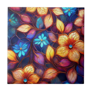 Crystal Flowers  Tile