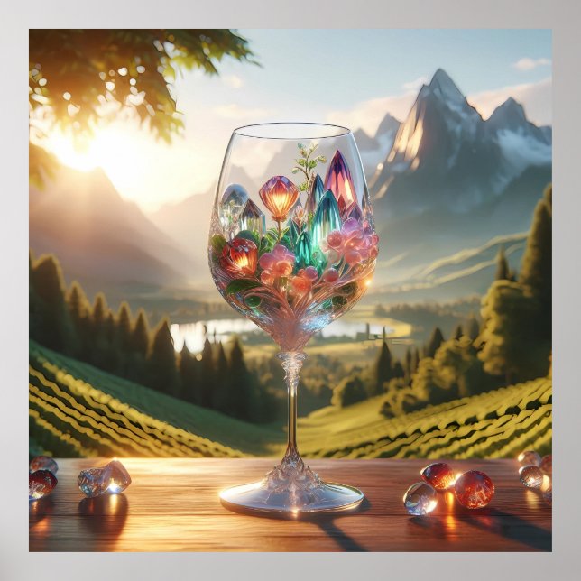 Crystal Garden in a Glass Poster (Front)