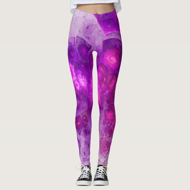 Crystal Gazing Geometric Abstract Leggings (Front)