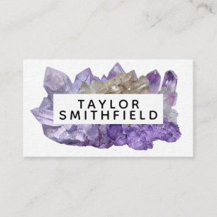 crystal gem trendy modern simple business card