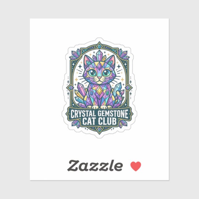 Crystal Gemstone Cat Cat Mum Gift Idea - Crystal G (Sheet)