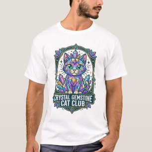 Crystal Gemstone Cat Cat Mum Gift Idea - Crystal G T-Shirt