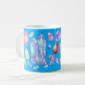 Crystal Gemstone Custom Full Wrap Coffee Mug
