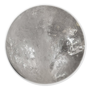 Crystal Geode Sphere Quartz Healing Crystals Ceramic Knob