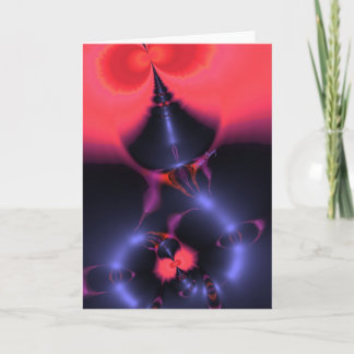 Crystal Ghost – Salmon & Indigo Surprise  Embrace Holiday Card