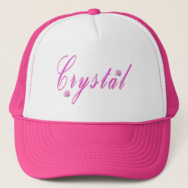 Crystal Girls Name Logo, Trucker Hat (Front)