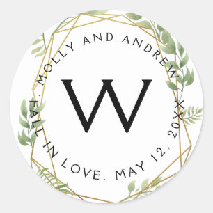 crystal greenery foliage STICKER party/wedding