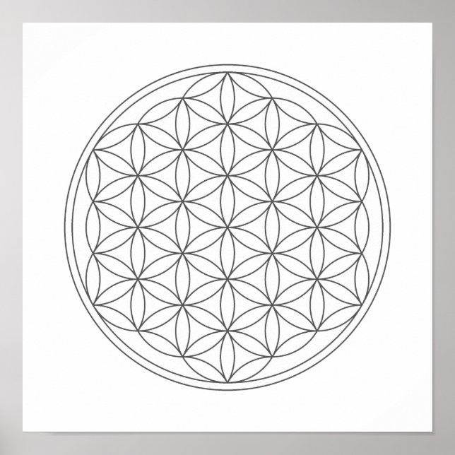 Crystal Grid - Flower Of Life Poster (Front)