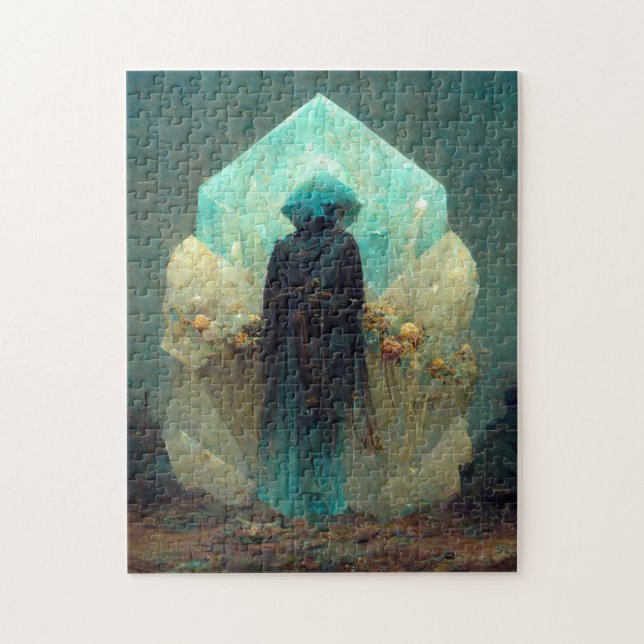 Crystal Guardian Alien Sci-Fi Fantasy Jigsaw Puzzle (Vertical)