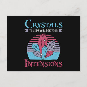 Crystal Healing Crystals To Supercharge Chakra Postcard