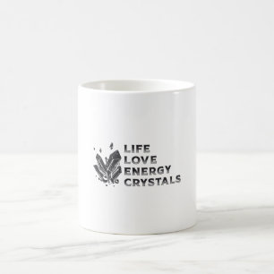Crystal Healing Gemstone Life Love Energy Crystals Coffee Mug