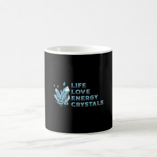 Crystal Healing Life Love Energy Crystals Gemstone Coffee Mug