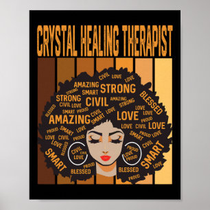 Crystal Healing Therapist Black History Month Prid Poster