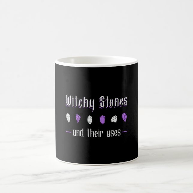 Crystal Healing Witchy Stones And Their Uses Heal Coffee Mug (Center)