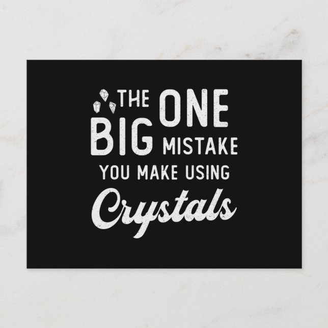 Crystal Healing You Make Using Crystals Healer Postcard (Front)
