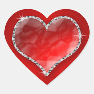 Crystal Heart Sticker