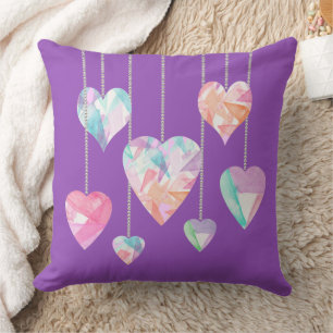 Crystal Hearts Cushion