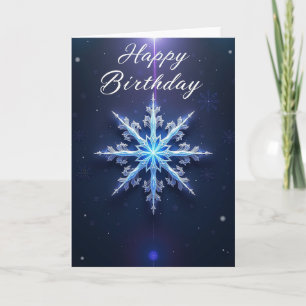 Crystal Ice Birthday Card
