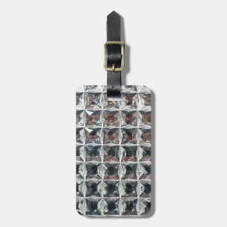 Crystal Ice Block Print Luggage Tag