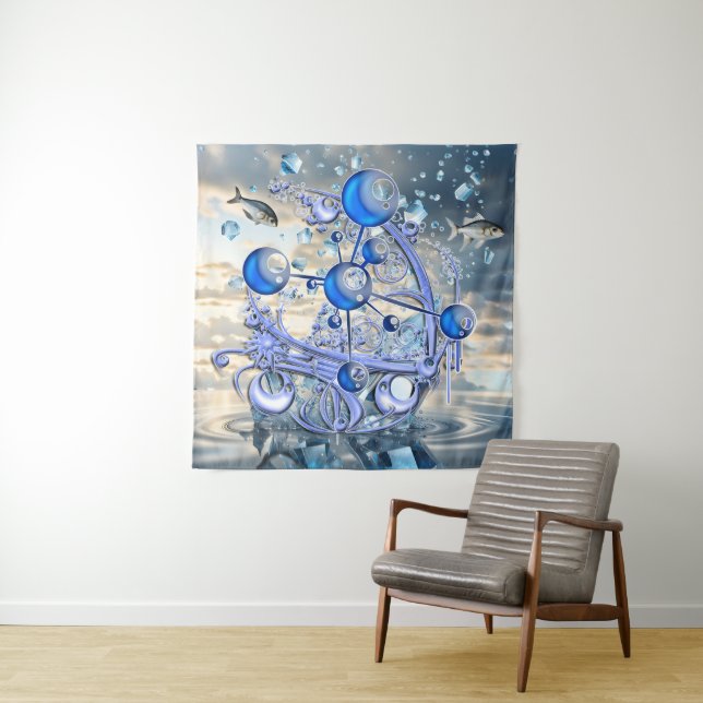 Crystal Ice Ship Tapestry (In Situ)