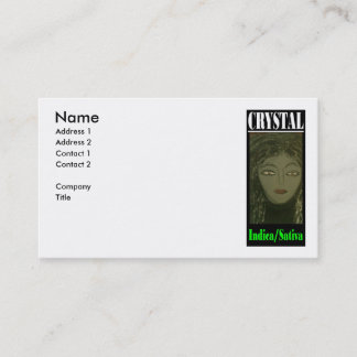 CRYSTAL INDICA SATIVA BUSINESS CARD