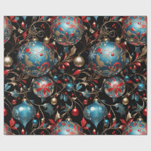 Crystal Intricate Ornaments Wrapping Paper