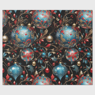 Crystal Intricate Ornaments Wrapping Paper