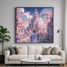 Crystal Kingdom Castle - Fantasy Art Style