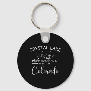 Crystal Lake Colorado Mountain Adventure Camping V Key Ring