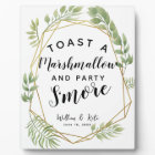 Crystal leaf green s'more wedding or party
