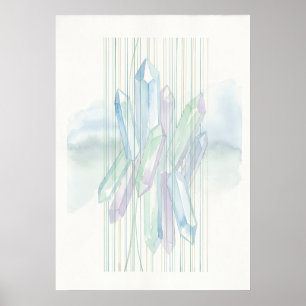 Crystal Light Codes Energy Healing Wall Art