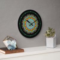 Crystal Mandala  Wall Clock