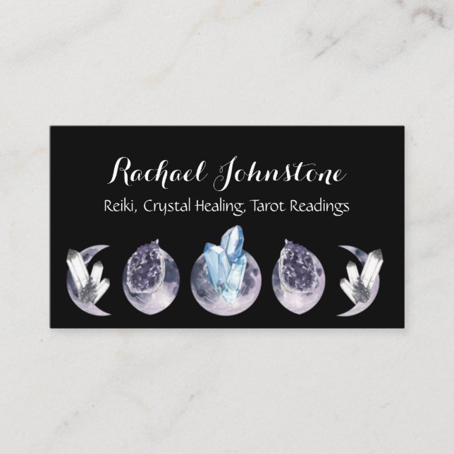 Crystal Moon Business Card (Front)