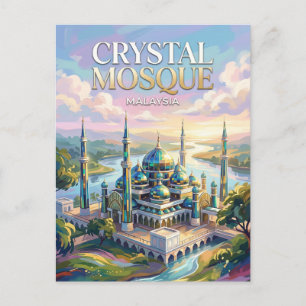 Crystal Mosque Malaysia Postcard