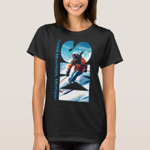 Crystal Mountain Michigan Skiing Vacation Ski Outd T-Shirt