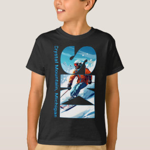 Crystal Mountain Michigan Skiing Vacation Ski Outd T-Shirt