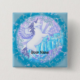 Crystal mountain Pegasus 15 Cm Square Badge