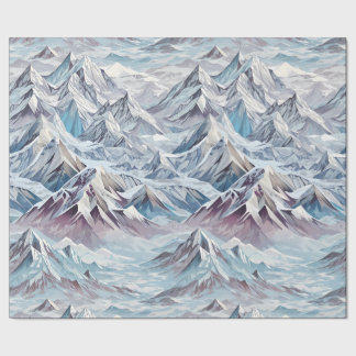 Crystal Mountain Scene Wrapping Paper