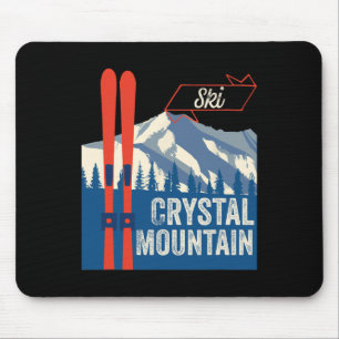 Crystal Mountain Ski Gear Crystal Mountain Mountai Mouse Mat