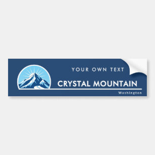 Crystal Mountain Washington ski Bumper Sticker