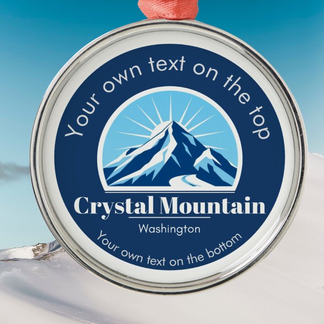 Crystal Mountain Washington ski resort   Metal Tree Decoration (Creator Uploaded)