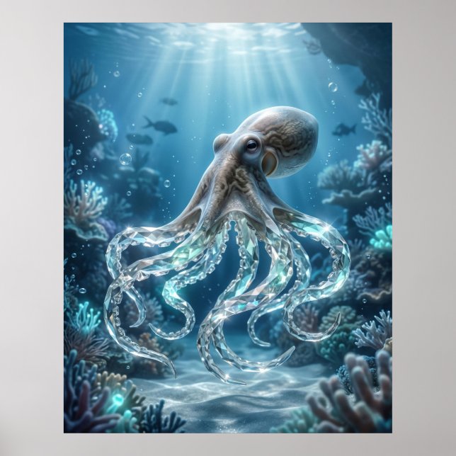 Crystal Octopus Reef Light Poster (Front)