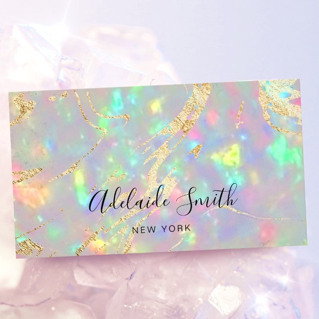 crystal opal stone Business Card (Creator Uploaded)