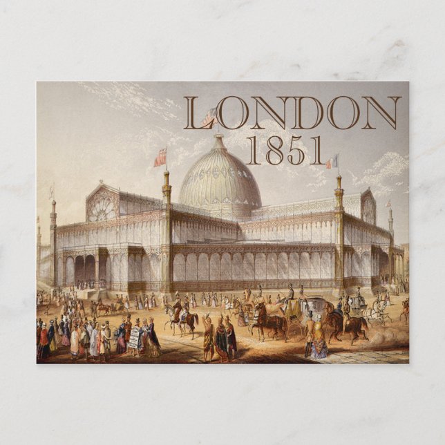 Crystal Palace London World's Fair Postcard (Front)